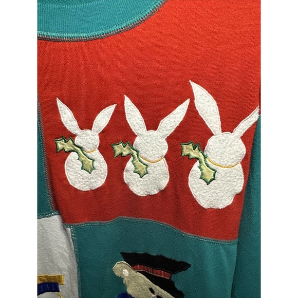 Vintage Ashleigh Morgan Christmas Pullover Sz S GUC - Picture 3 of 5